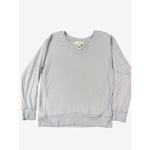 M Magaschoni Sweatshirt Medium Light Purple Modal Stretch Pullover Soft Feminine